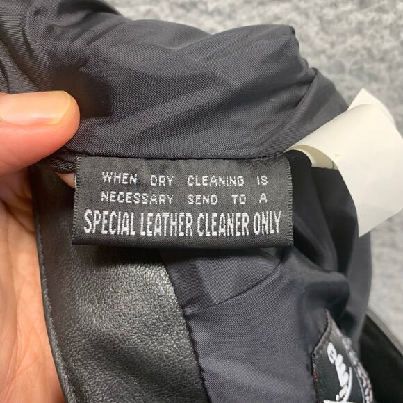 VTG Wilsons Maxima 8 Genuine Leather Black Pencil Skirt Lined Vintage 90s Y2k - Picture 9 of 11